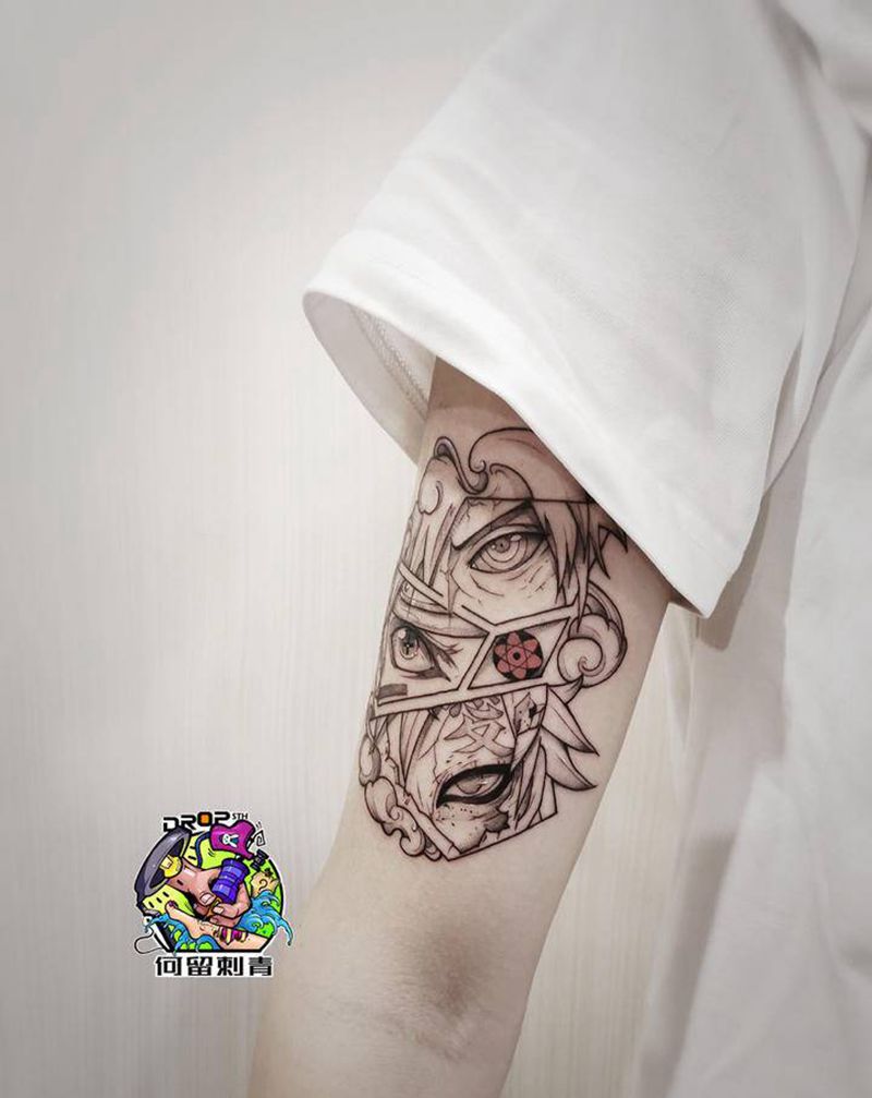 火影纹身图片_手臂新传统纹身图案
