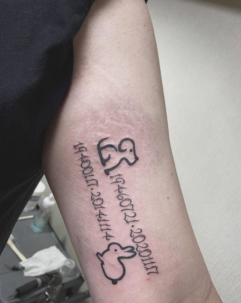 字母纹身图片_手臂纹身图案