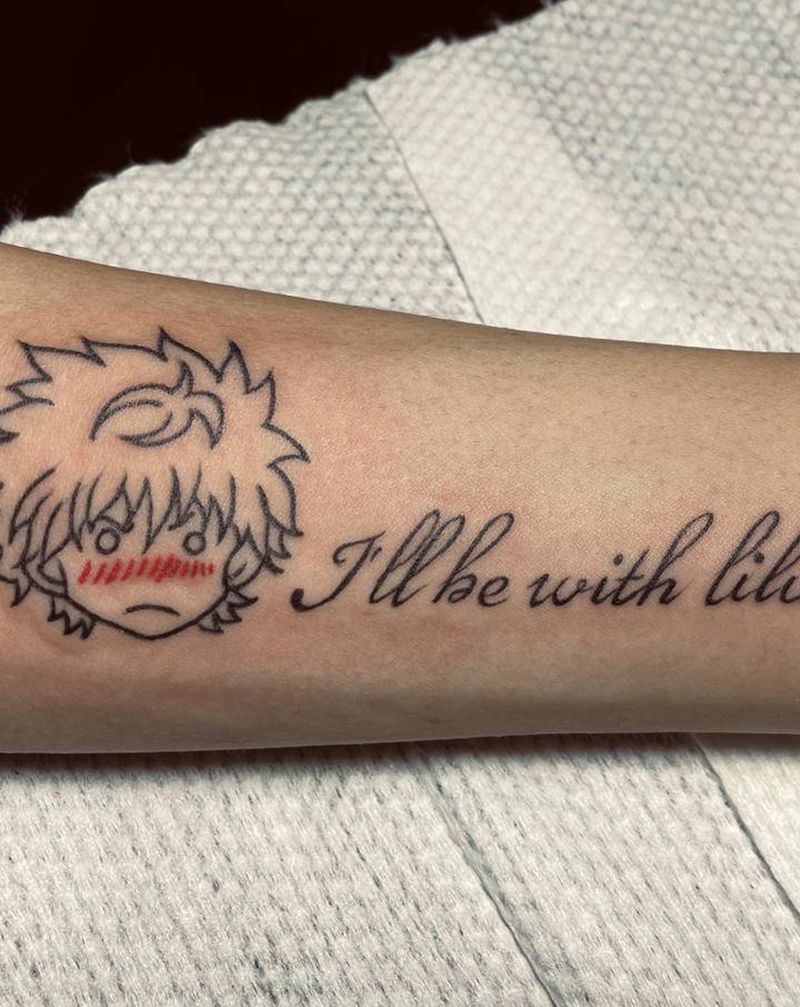 小字母纹身图片_手臂纹身图案