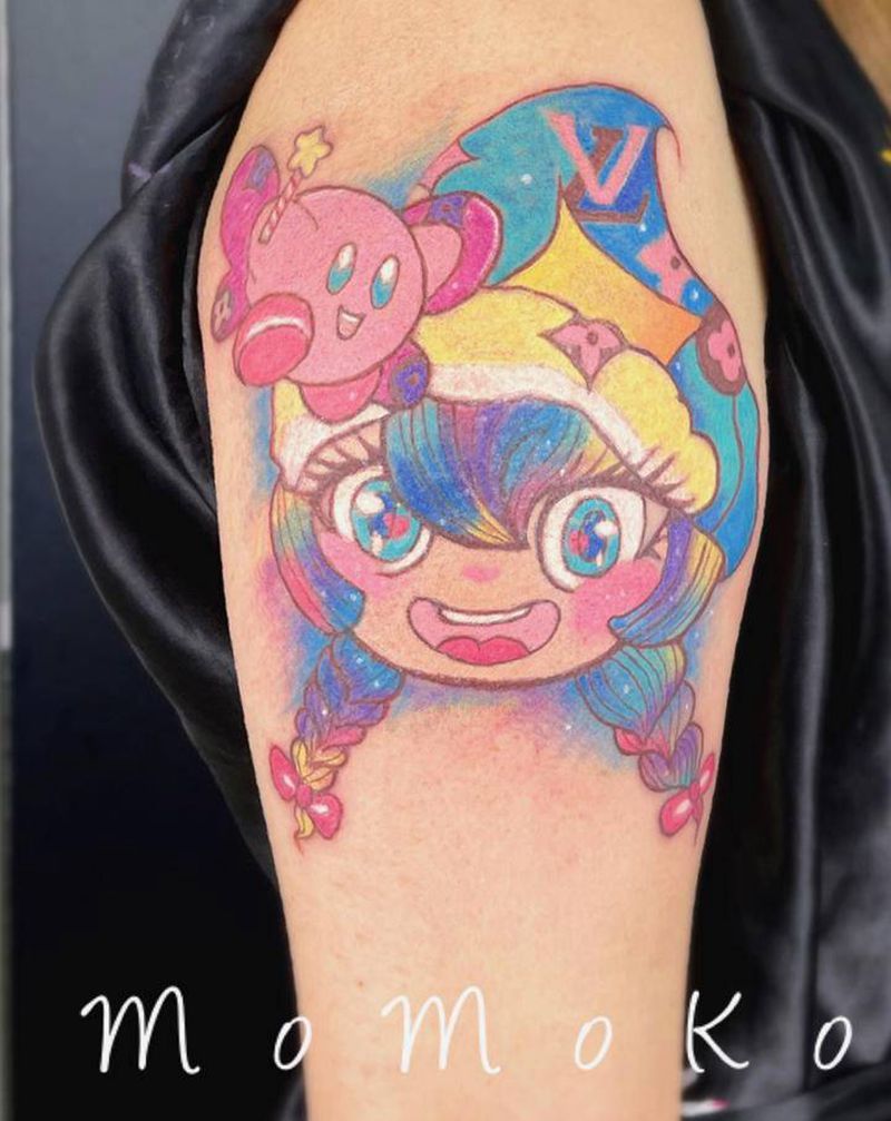 卡通璐璐和卡比皮克斯纹身图片_手臂手部New School人物卡通纹身图案