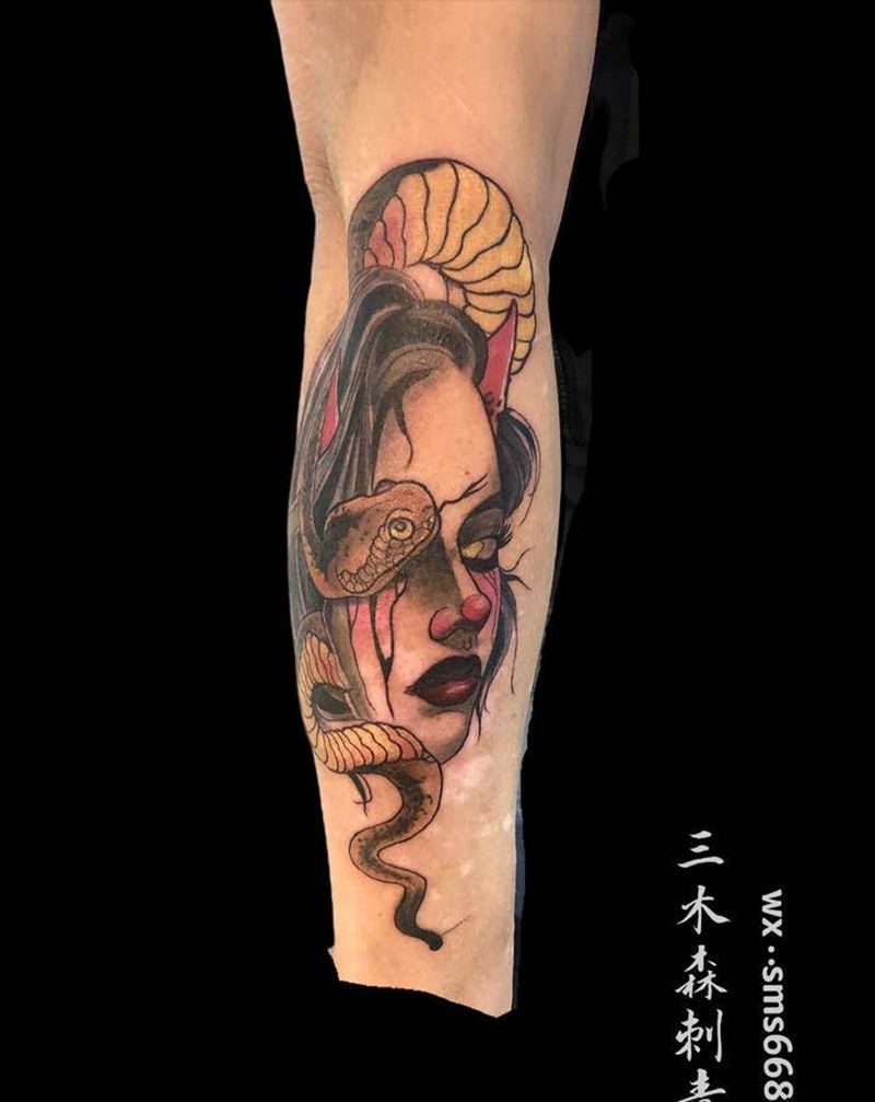 《女主》纹身图片_手臂New School纹身图案