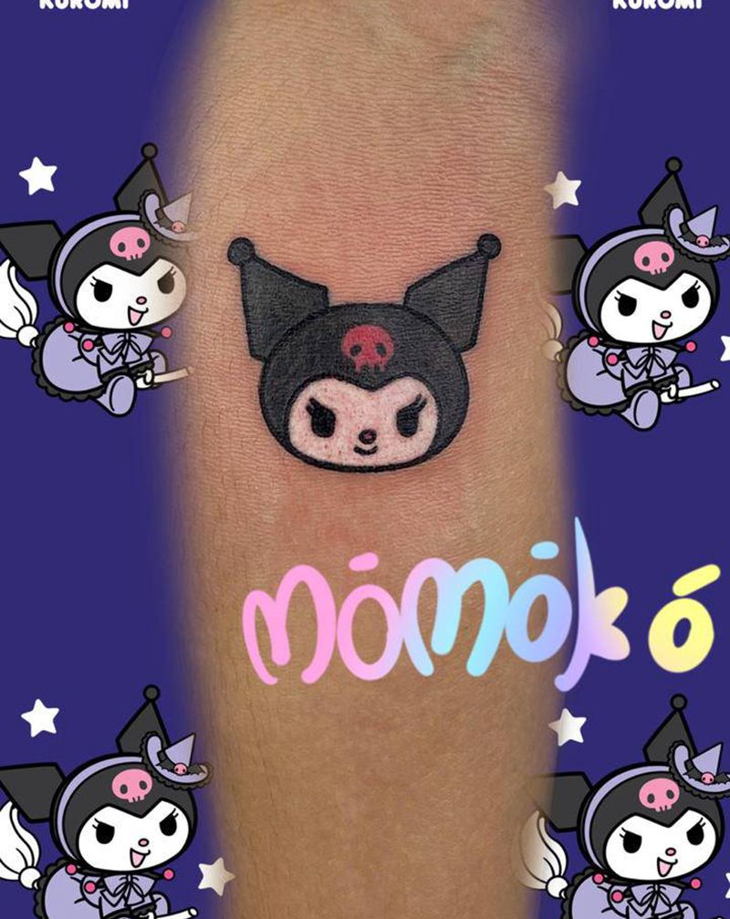 三丽鸥卡通纹身图片_手臂腿部水彩纹身图案