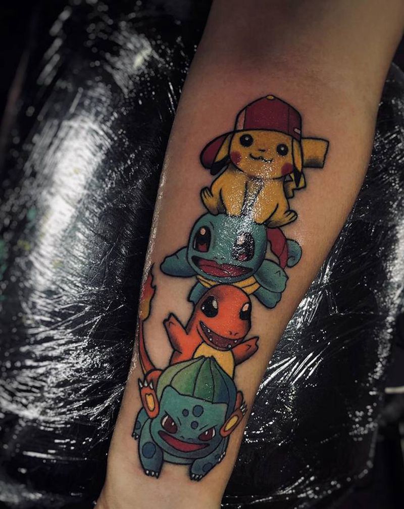 神奇宝贝纹身图片_New School纹身图案