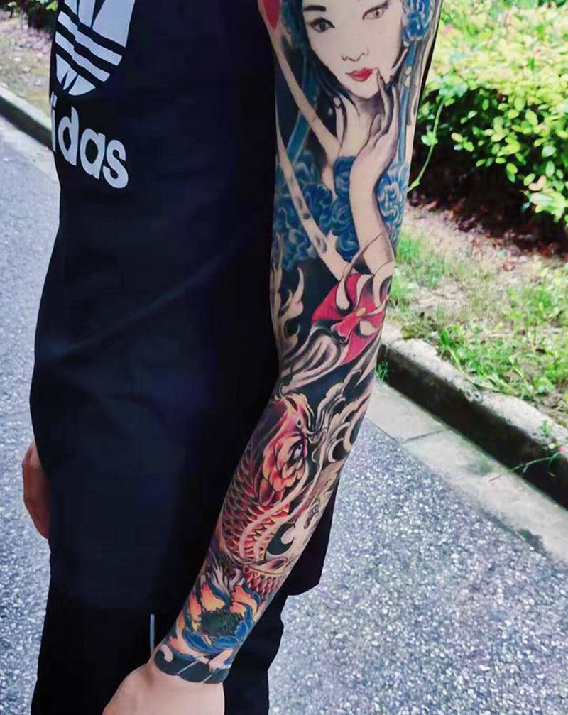 买家秀纹身图片_手臂新传统纹身图案