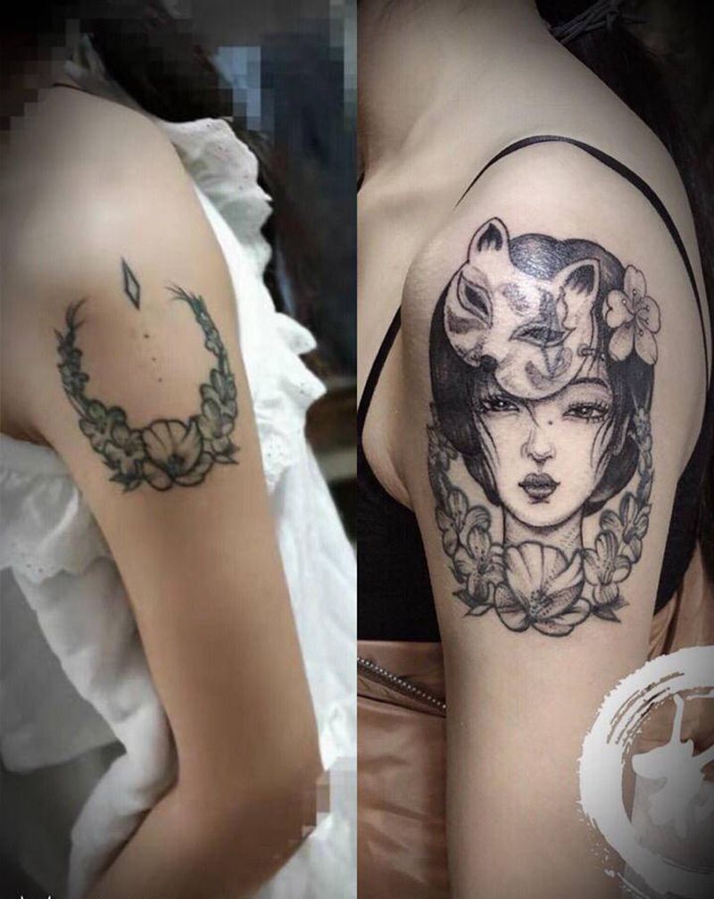 添加修改纹身图片_新传统点刺纹身图案