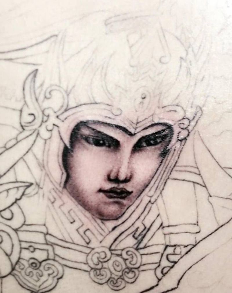 林刺青 无锡长安纹身图片_背部新传统纹身图案