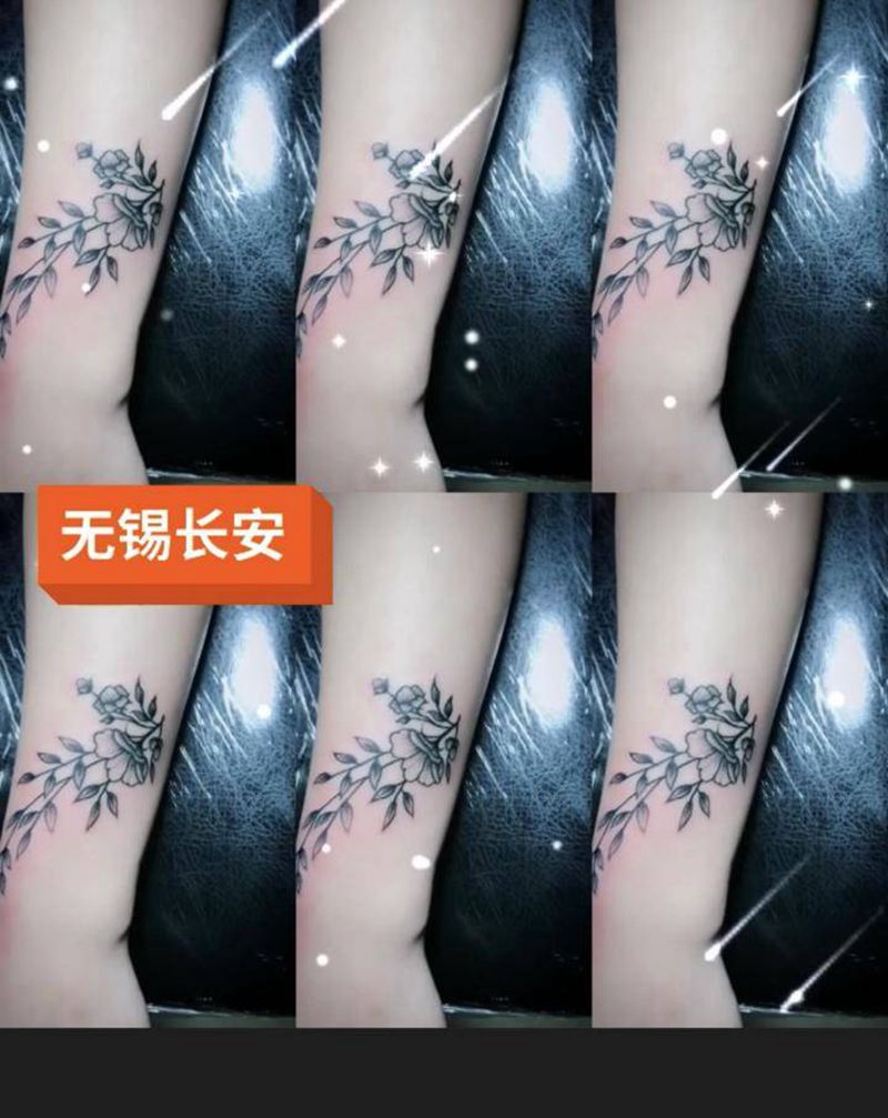 林刺青 小清新纹身图片_胸部手臂新传统图腾纹身图案