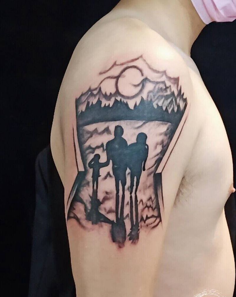 执子之手，相濡以沫纹身图片_手臂纹身图案