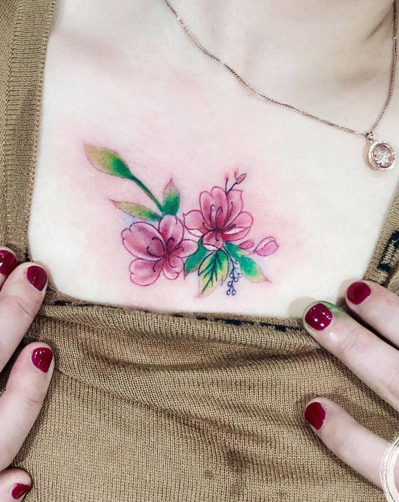 近期各店师傅们小作纹身图片_胸部手臂纹身图案