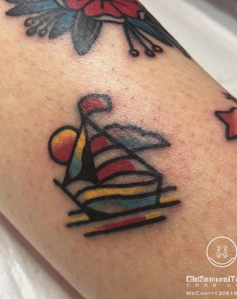 oldschool拼接纹身图片_Old School纹身图案