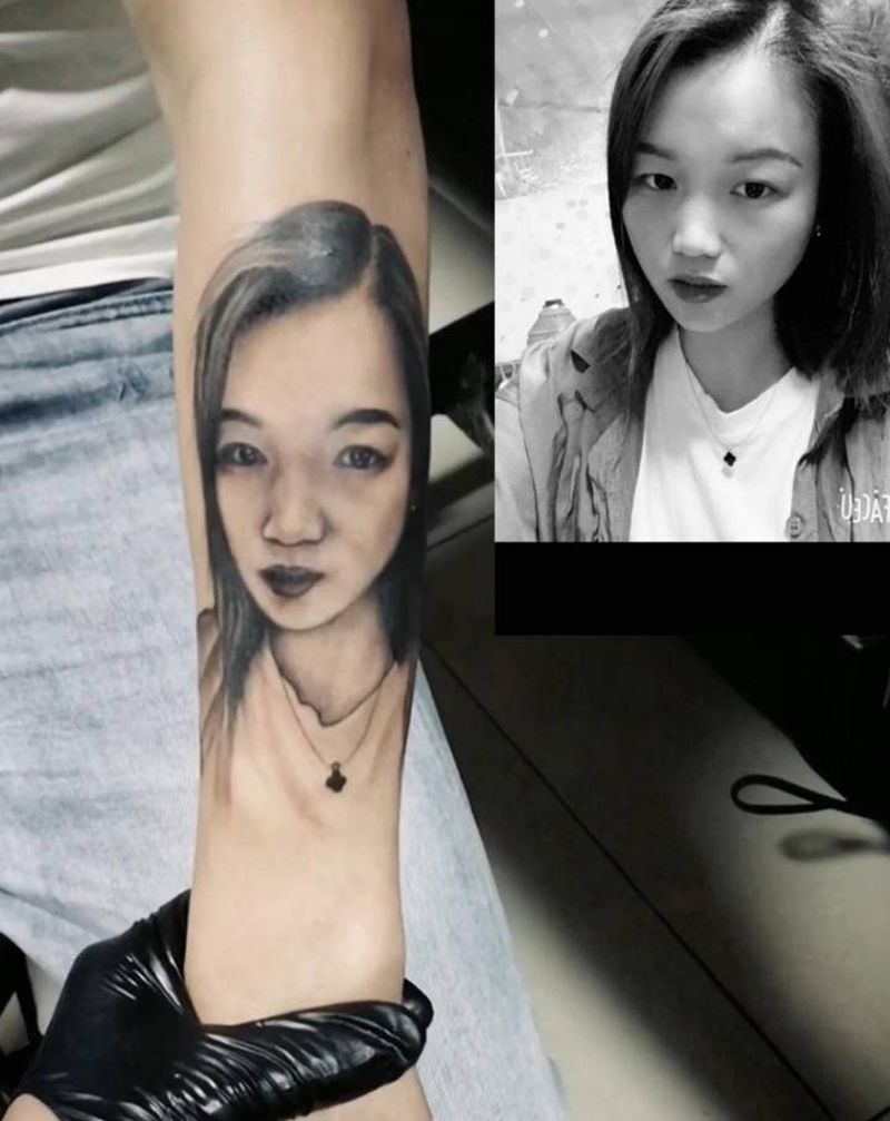 林刺青纹身图片_手臂新传统欧美写实纹身图案