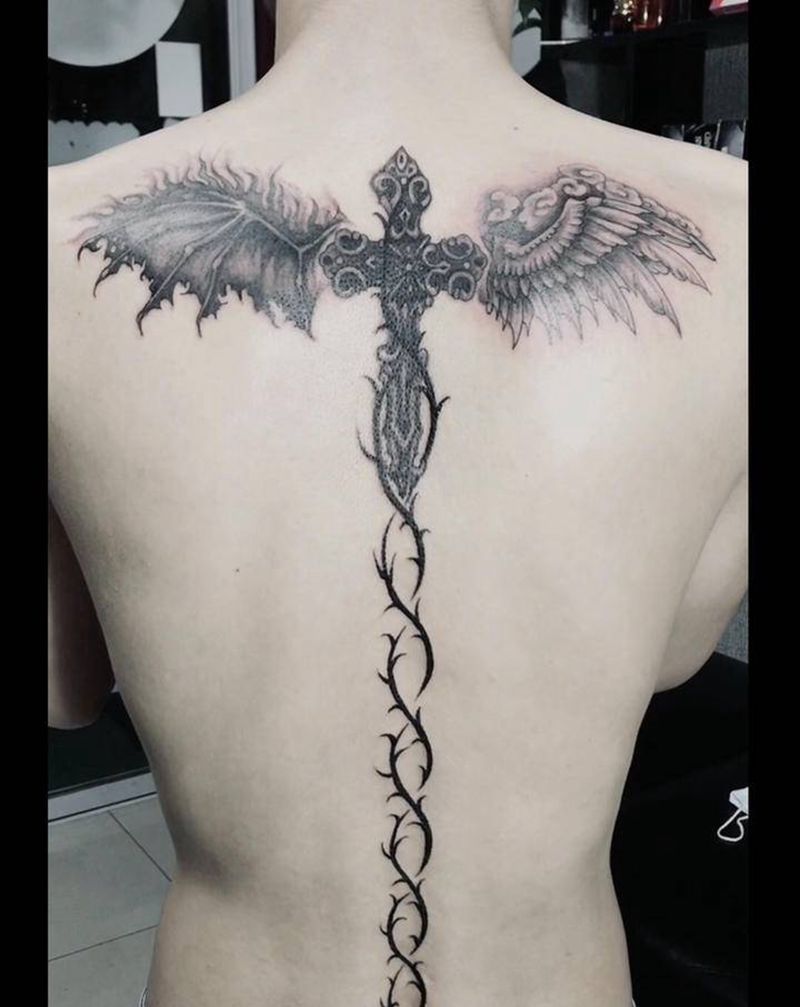 无锡长安 林刺青作品纹身图片_背部新传统纹身图案