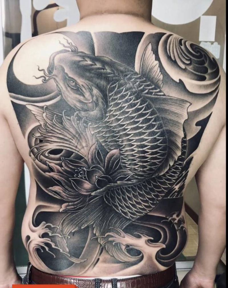 无锡长安 林刺青纹身图片_背部新传统老传统纹身图案