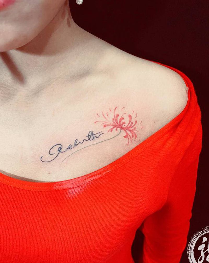 女人与文身纹身图片_胸部脚部纹身图案