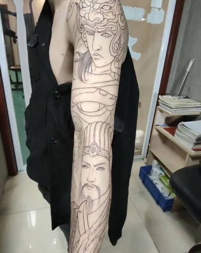 无锡长安林刺青.下次上色纹身图片_手臂新传统纹身图案