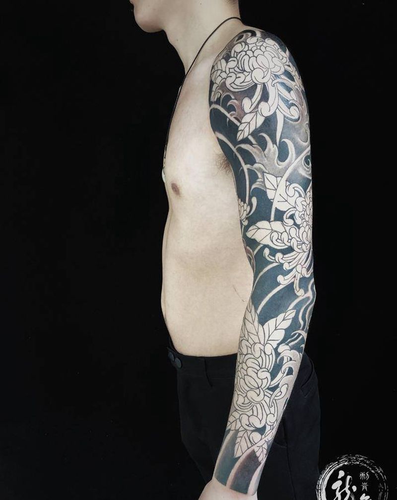 下次彩色纹身图片_手臂老传统纹身图案