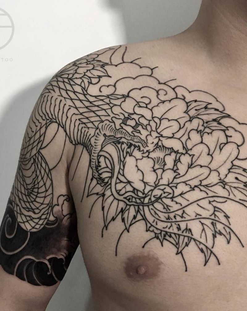 半胛(未完)纹身图片_手臂纹身图案