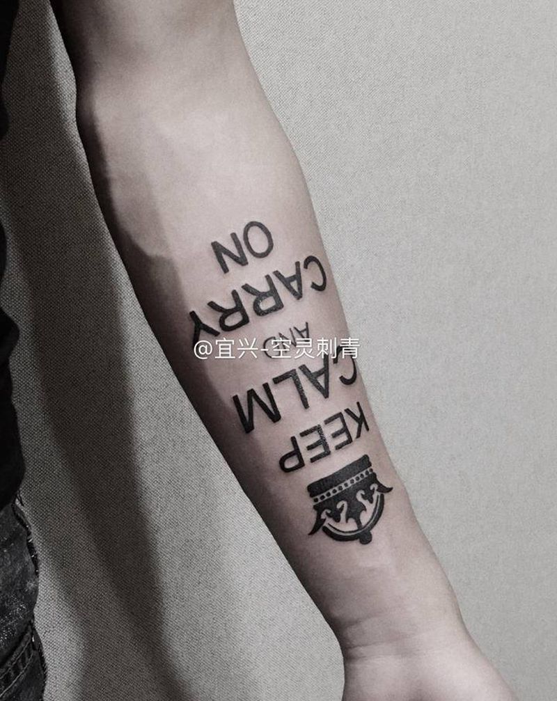 英文字体纹身图片_手臂纹身图案