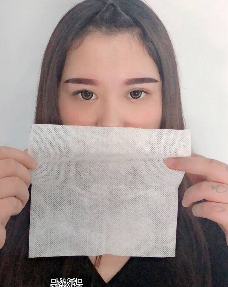 雾眉纹身图片_点刺纹身图案