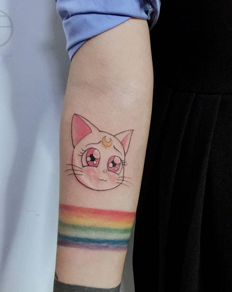 猫纹身图片_手臂纹身图案