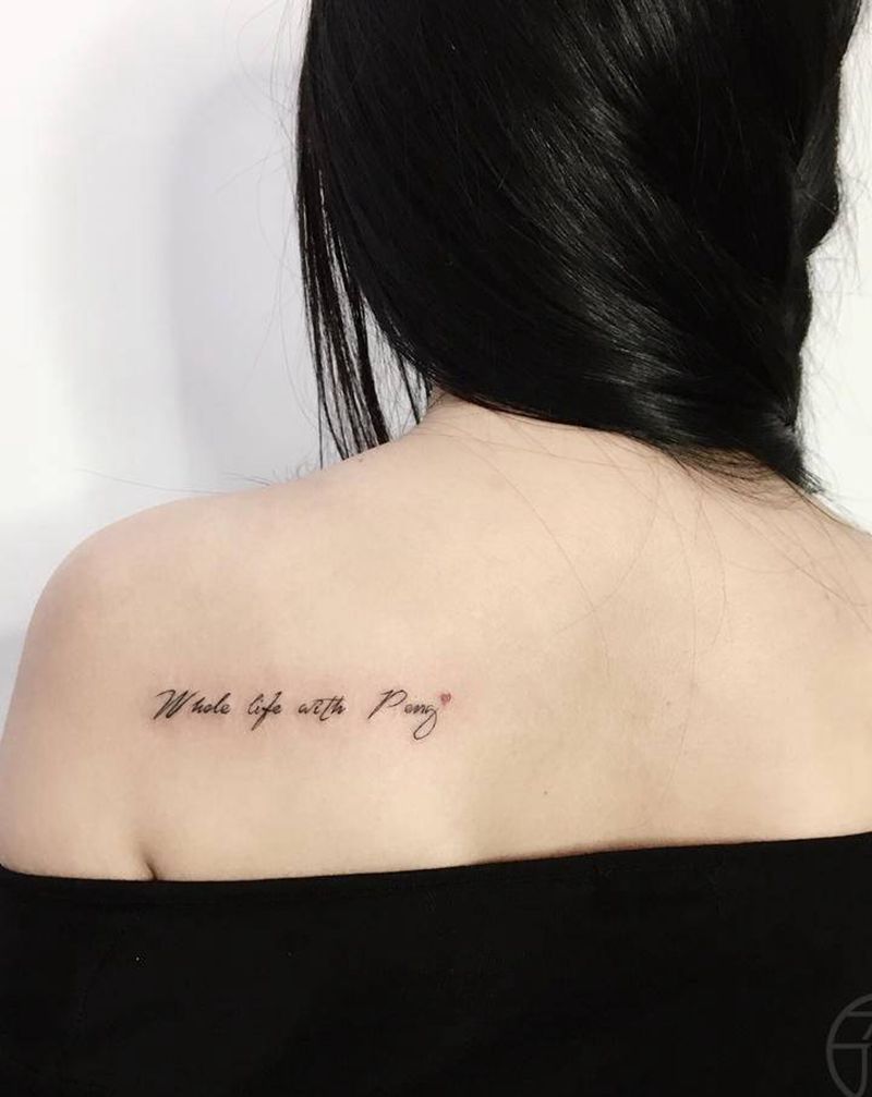 字母纹身图片_肩部纹身图案