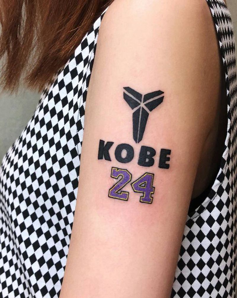 纪念科比纹身图片_手臂纹身图案