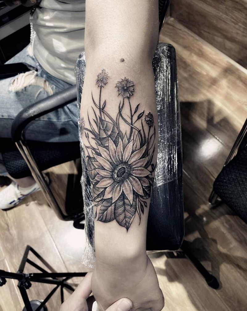 遮盖疤痕纹身图片_手臂纹身图案