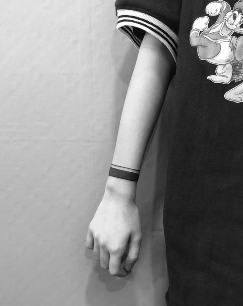 手环纹身图片_手臂纹身图案