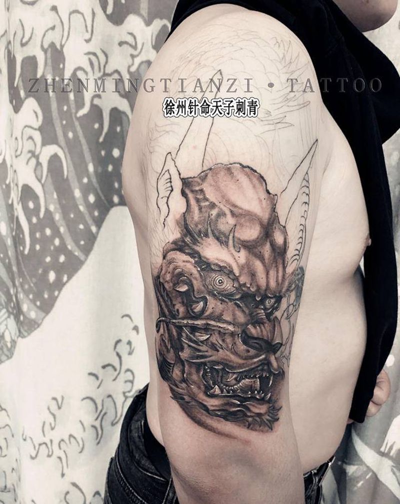 龙 未完成纹身图片_手臂新传统纹身图案