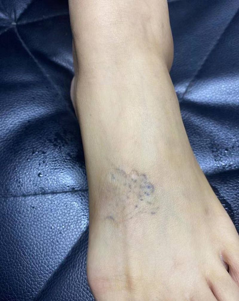 洗纹身纹身图片_脚部纹身图案