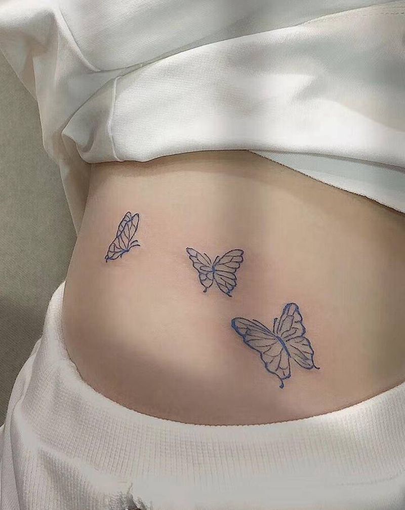 小清新纹身图片_手臂腰部新传统纹身图案