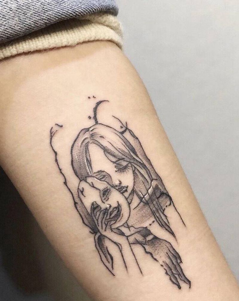 小清新纹身图片_手臂纹身图案