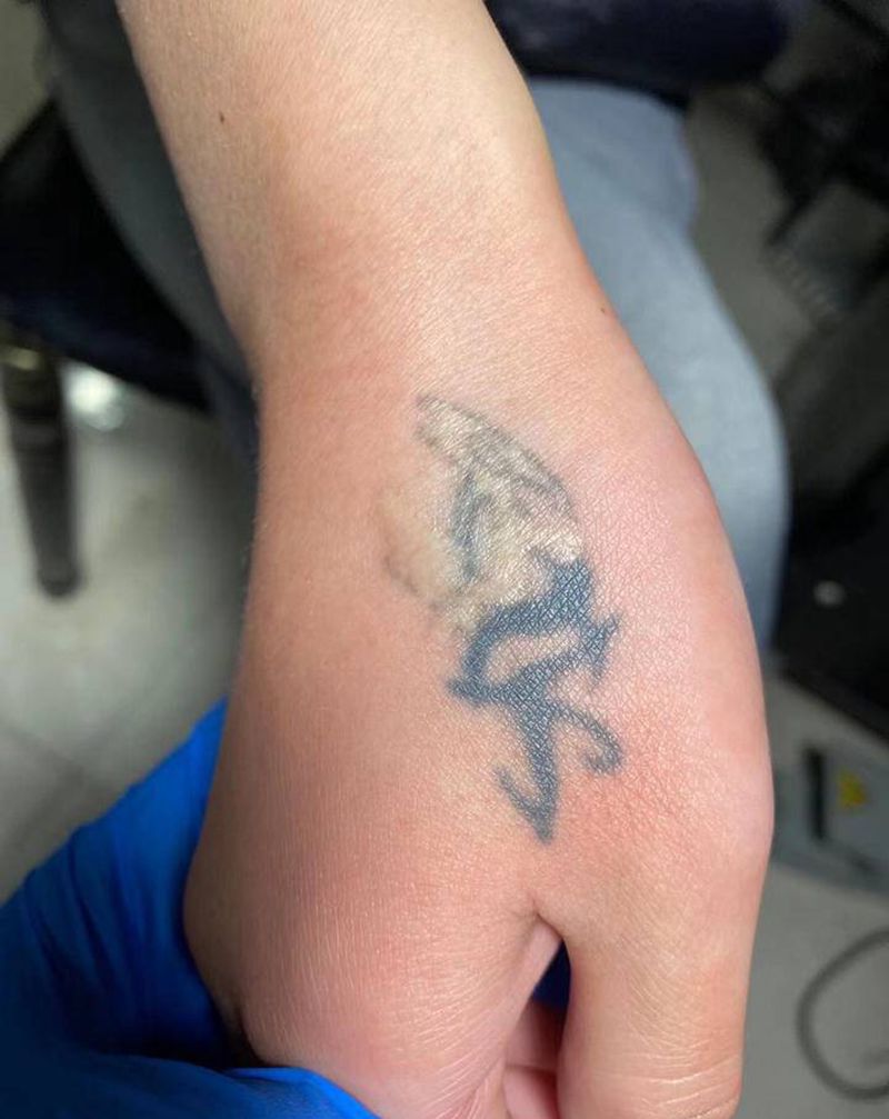 洗纹身纹身图片_手部纹身图案