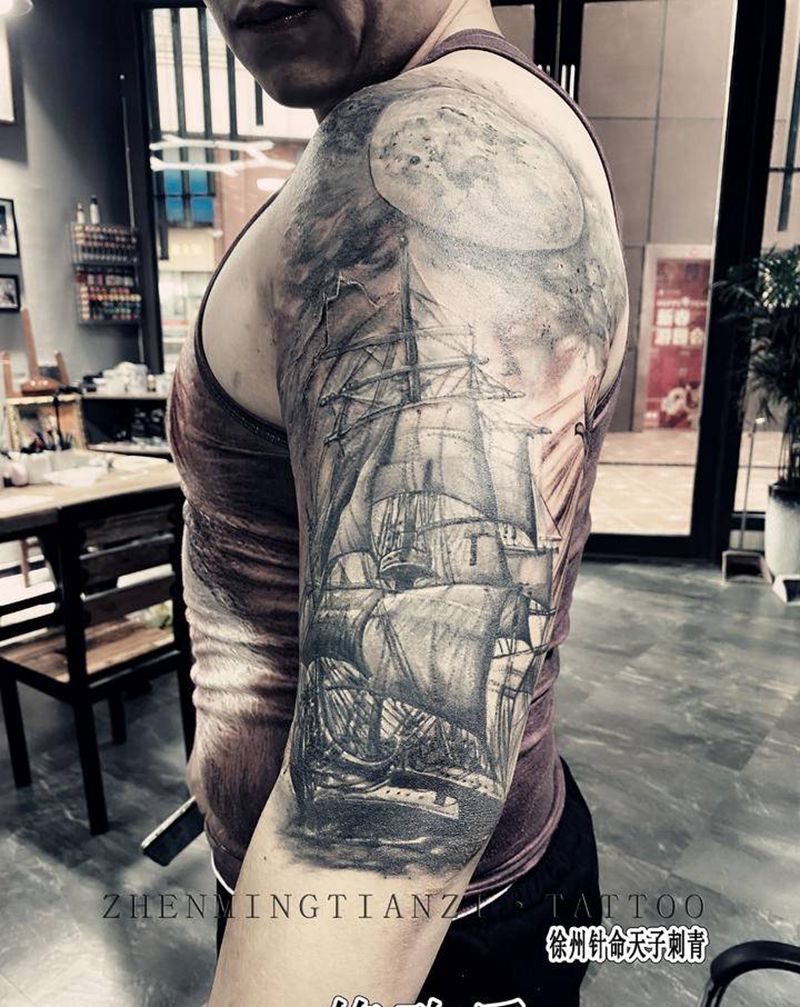 修改失败纹身纹身图片_手臂欧美写实纹身图案