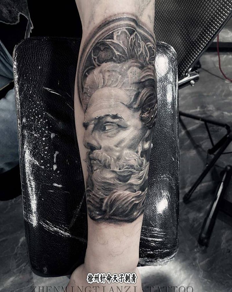 遮盖 未完成纹身图片_手臂欧美写实纹身图案