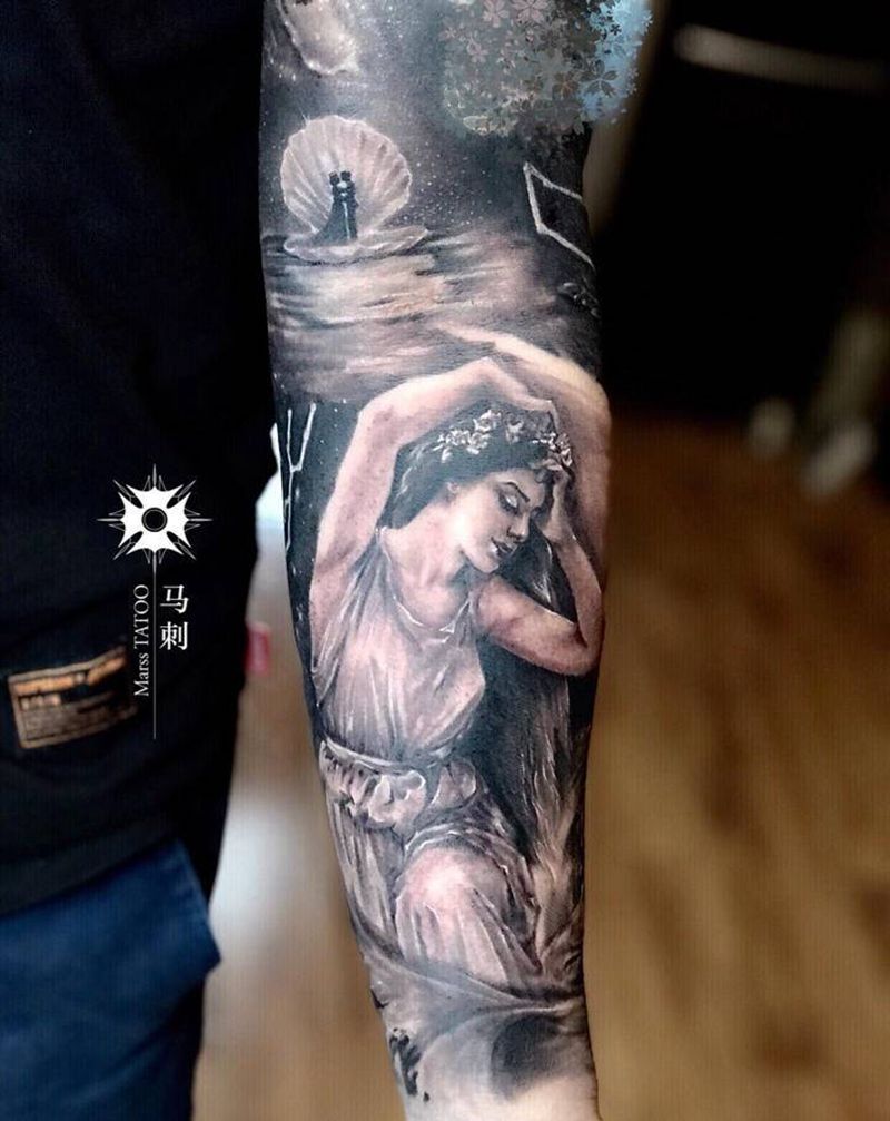 维纳斯纹身图片_手臂纹身图案