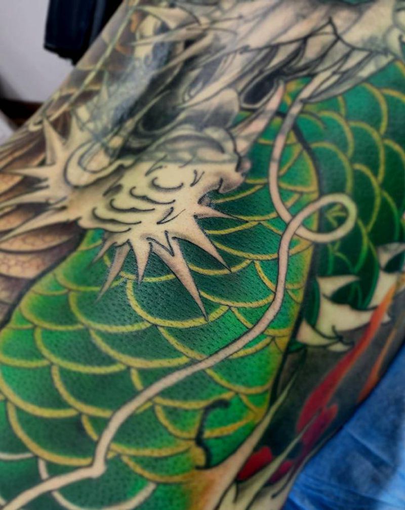 龙纹身图片_新传统纹身图案