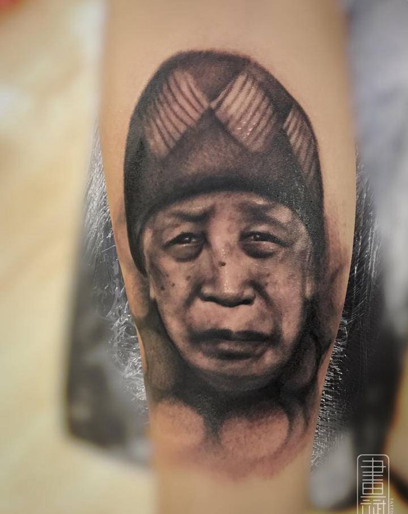 肖像纹身图片_手臂欧美写实肖像写实照片照片纹身图案