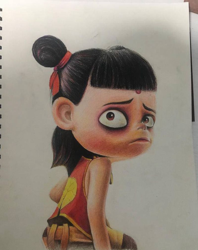 哪吒纹身图片_欧美写实纹身图案