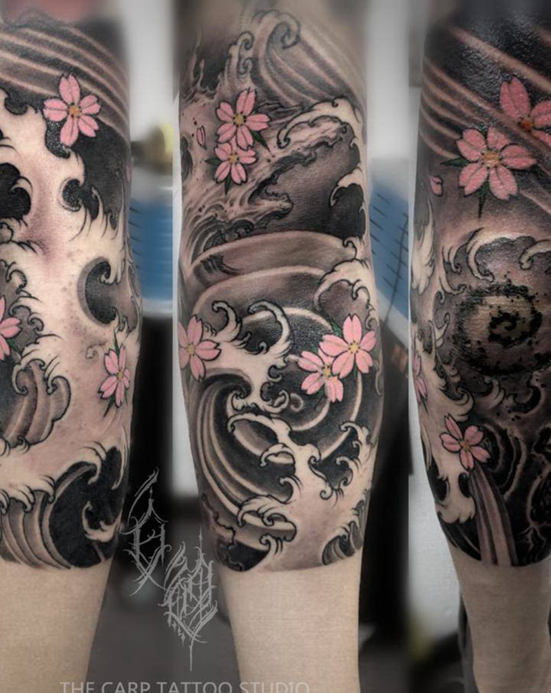 接7分纹身图片_手臂新传统纹身图案