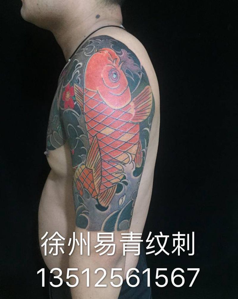 半甲老传统纹身图片_老传统纹身图案