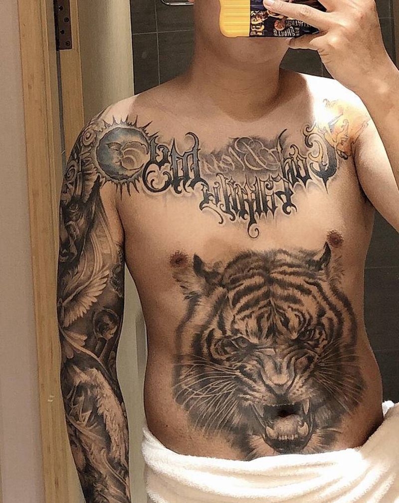 买家秀纹身图片_欧美写实纹身图案