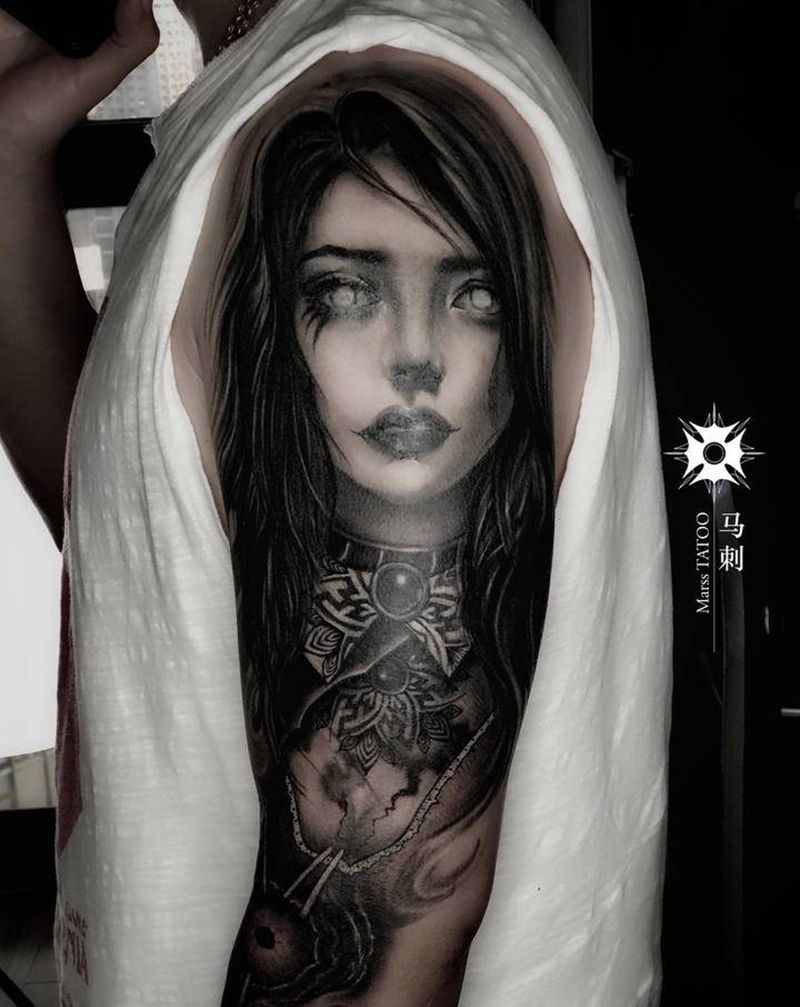 修改堪比整容纹身图片_手臂纹身图案