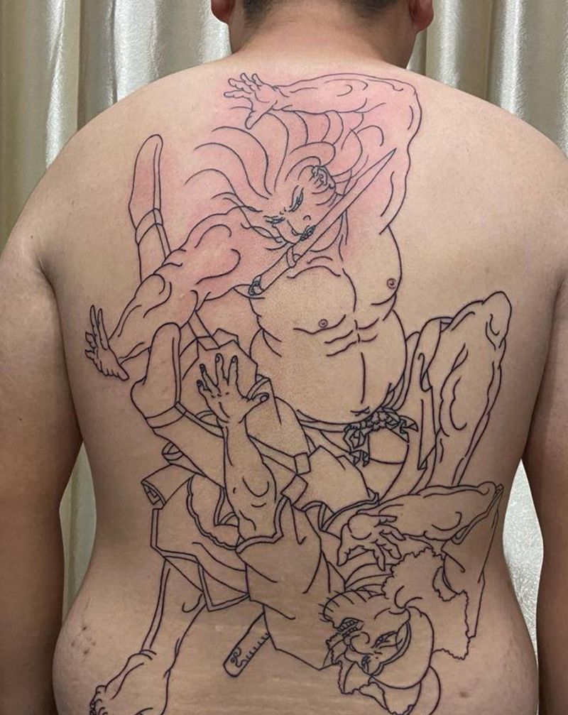 日式老传统纹身图片_老传统纹身图案