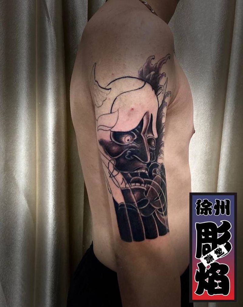 般若纹身图片_新传统纹身图案