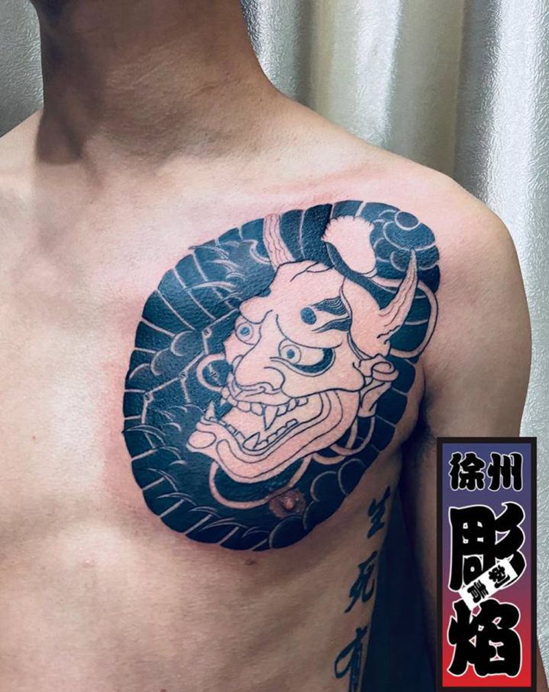 日式老般若纹身图片_老传统纹身图案