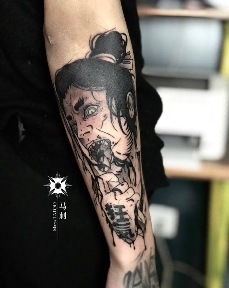 老题材可以做出新风格纹身图片_手臂纹身图案