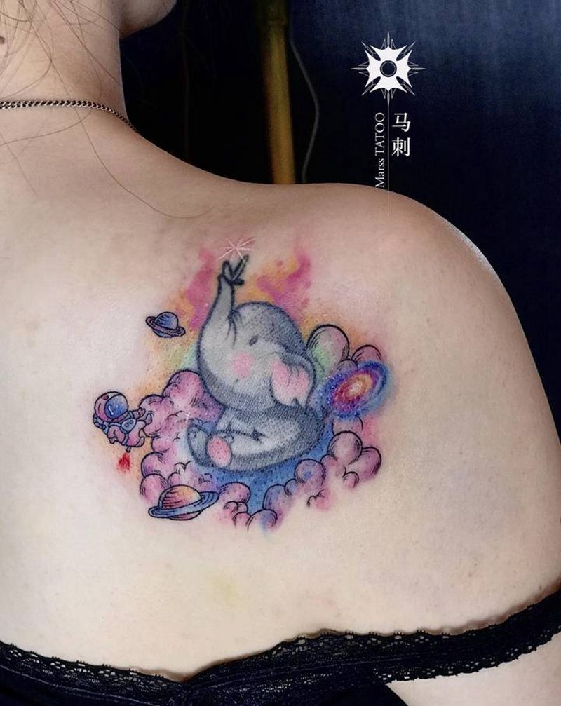 添加背景纹身图片_肩部纹身图案