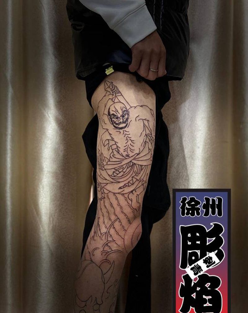 花和尚鲁智深纹身图片_老传统纹身图案