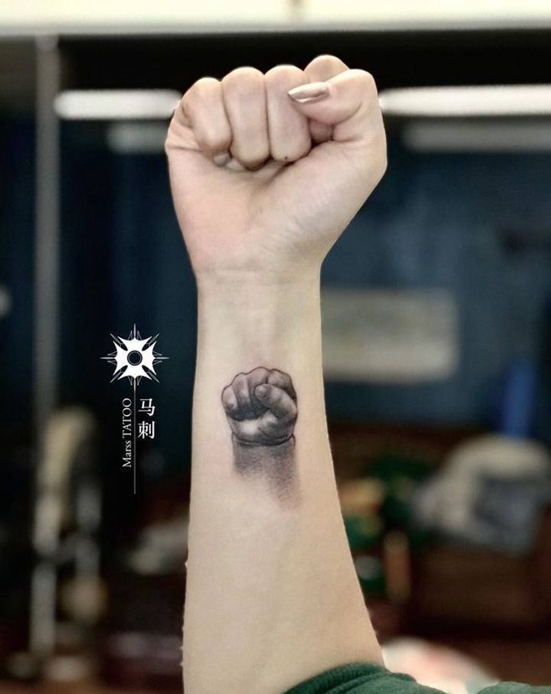 加油纹身图片_手臂纹身图案